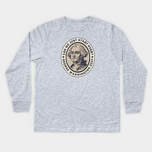 George Washington 2020 Kids Long Sleeve T-Shirt